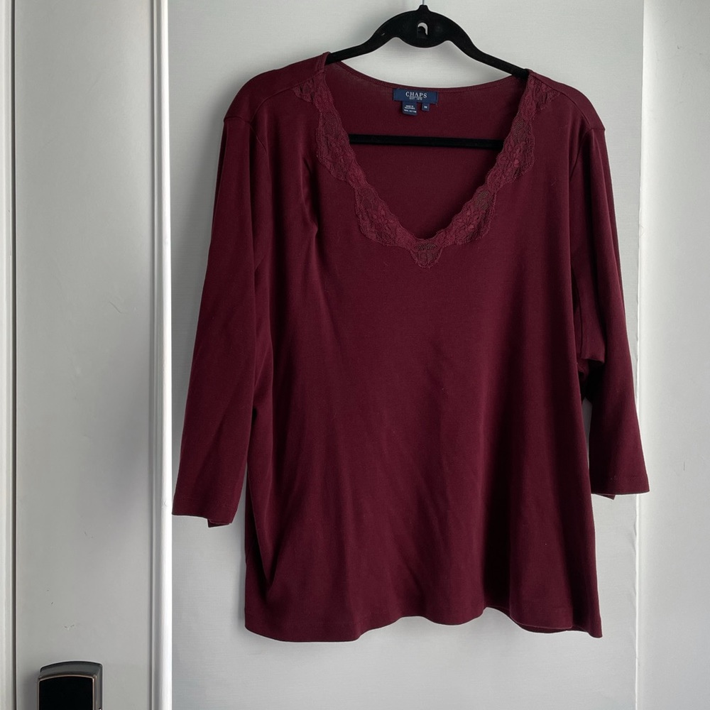 Chaps 3/4 sleeves shirt. T-6